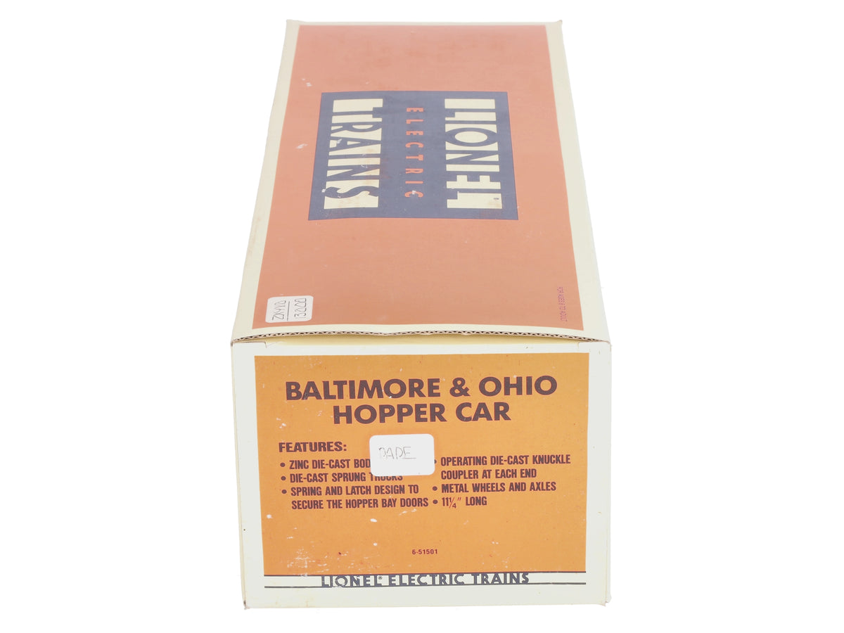 Lionel 6-51501 O Gauge Baltimore & Ohio Semi-Scale Diecast Hopper Car #532000 LN/Box