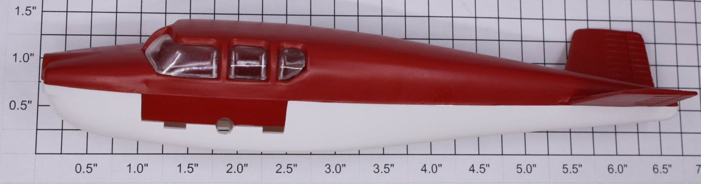 Lionel 6800-60 Red and White Airplane No Side Wings or Propeller-Incomplete