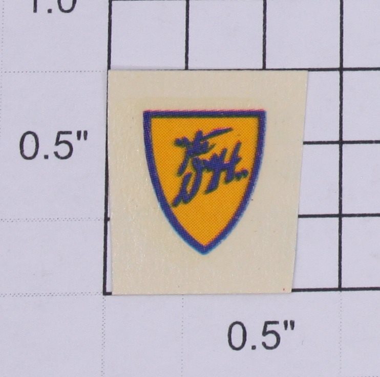Lionel 8220-7 D&H Dark Yellow and Blue Water Soluble Front Nose Decal