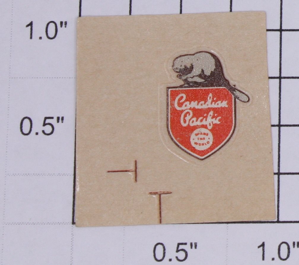 Lionel 9228-10 Central Pacific Beaver Sticker Decal-Sold Individually