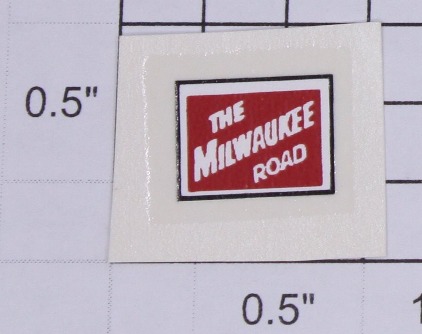 Lionel 2338-16 "The Milwaukee Road" Cab Square Water Soluble Decal
