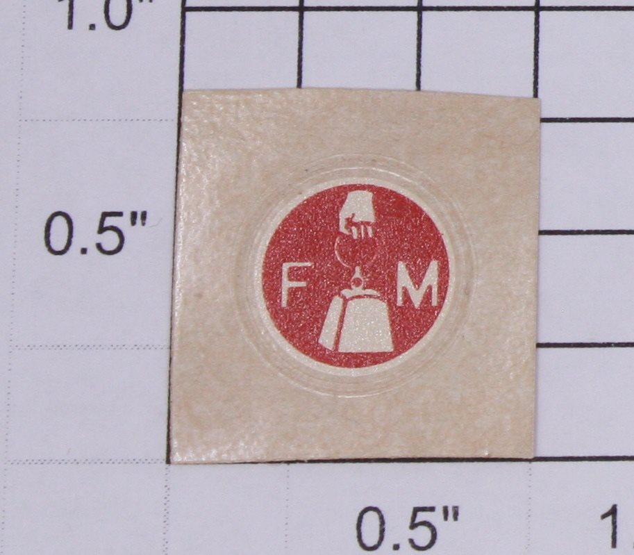 Lionel 8950-40 FM Side Adhesive Sticker Decal