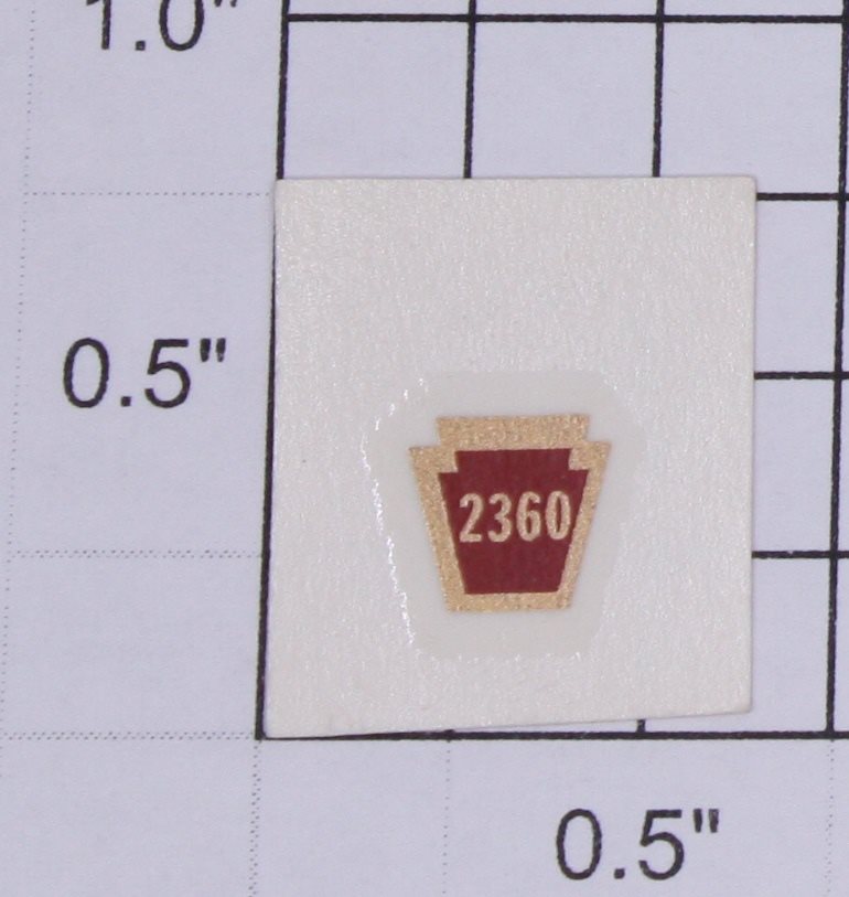 Lionel 2360-8 Keystone #2360 Water Soluble Decal-Sold Individually