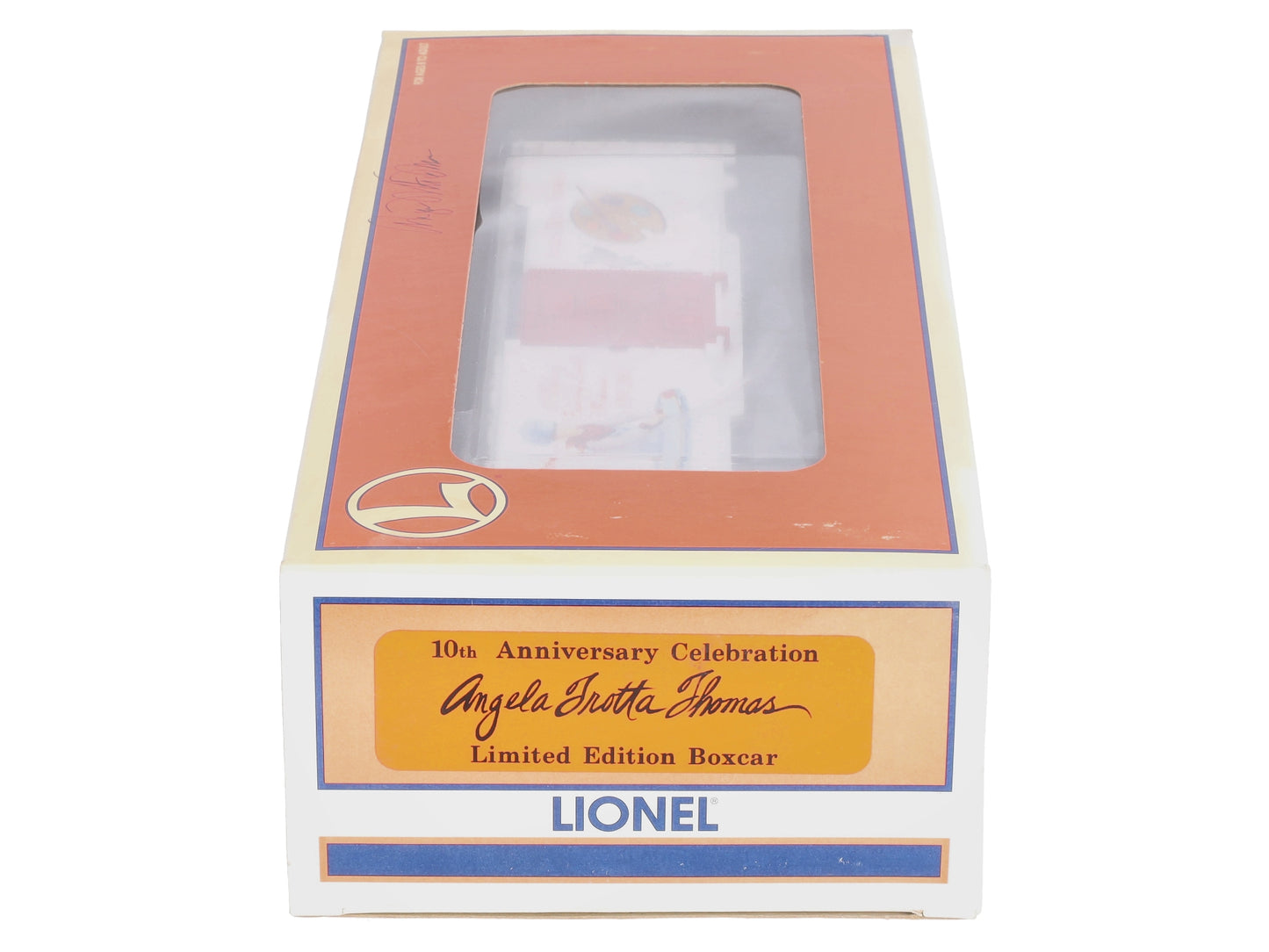 Lionel Artist Angela Trotta Thomas 10th Anniversary with Lionel Boxcar (Signed) LN/Box