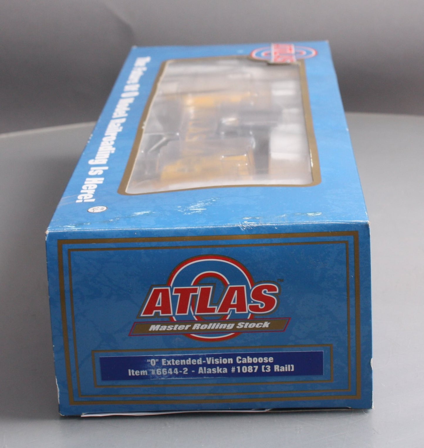 Atlas 6644-2 O Gauge Alaska Extended Vision Caboose #1087 (3 Rail) NIB