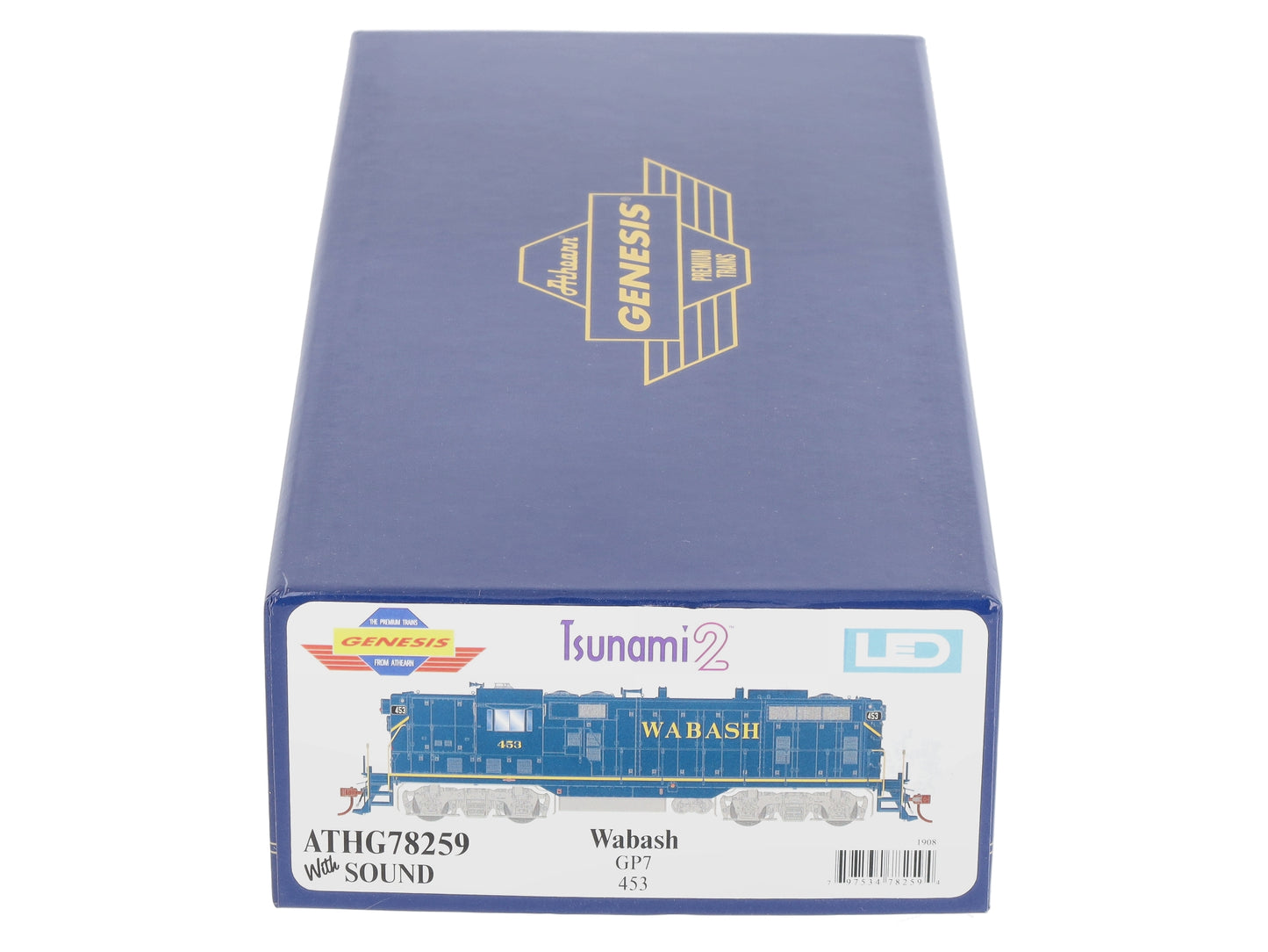 Athearn G78259 HO Wabash GP7 Diesel Locomotive w/Sound #453
