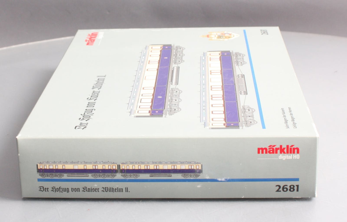 Marklin 2681 HO Scale Kaiser Wilhelm II Imperial Court 2-Car Set LN/Box
