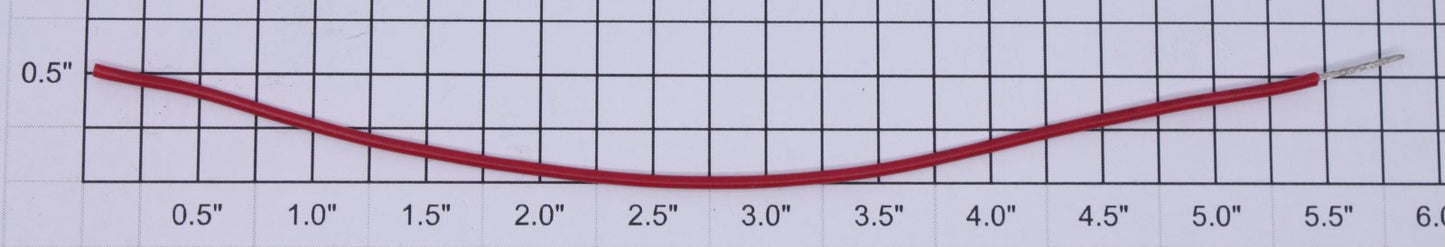 Lionel 100-48 6" Red #22 Gauge Solid Wire