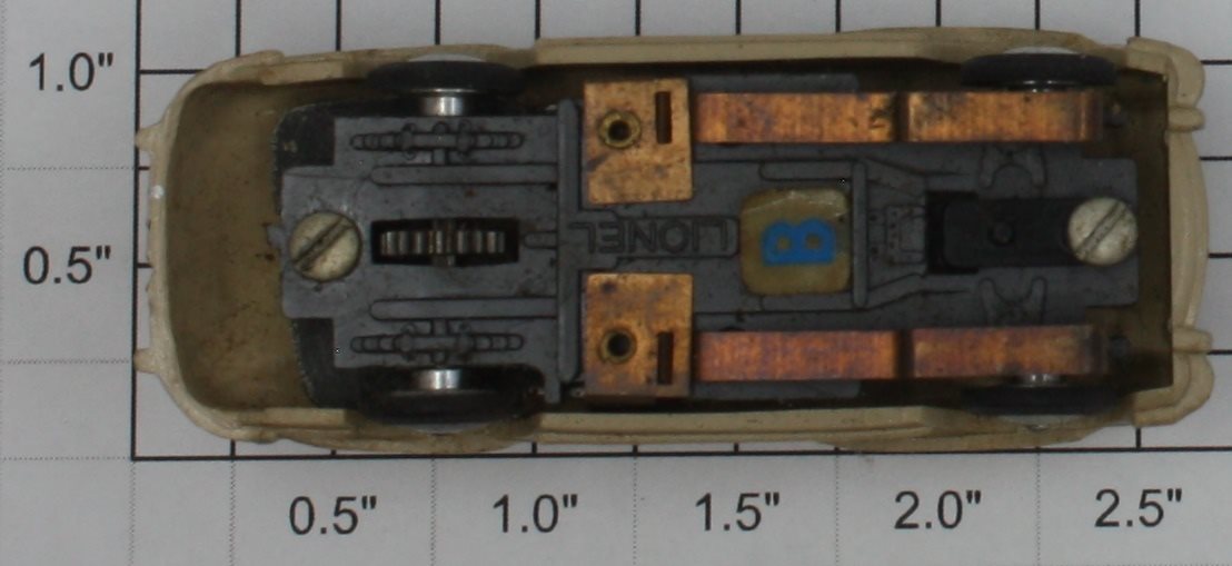 Lionel 5511-1 Vintage HO Tan Mercedes Slot Car