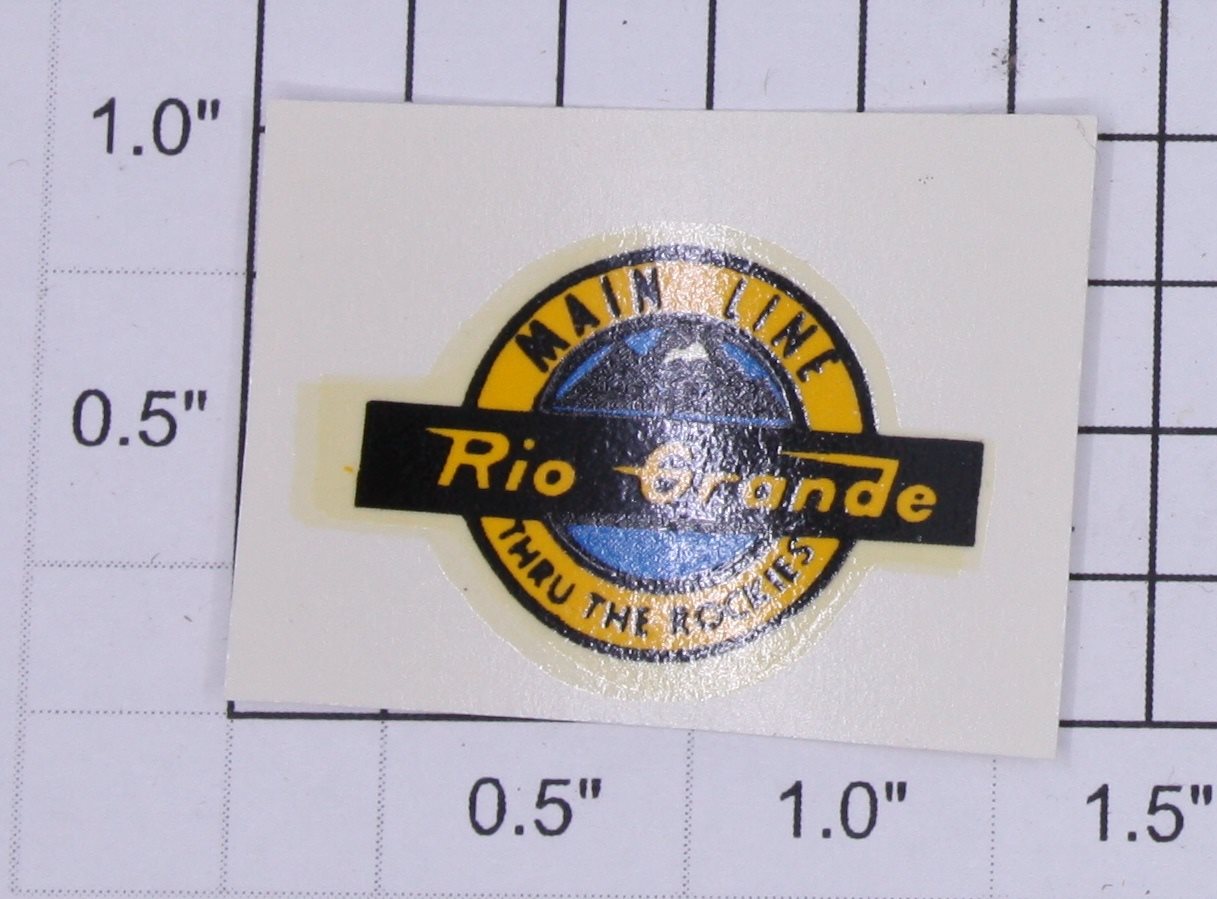 Lionel 6657-8 Rio Grande Main Line Water Soluble Decal