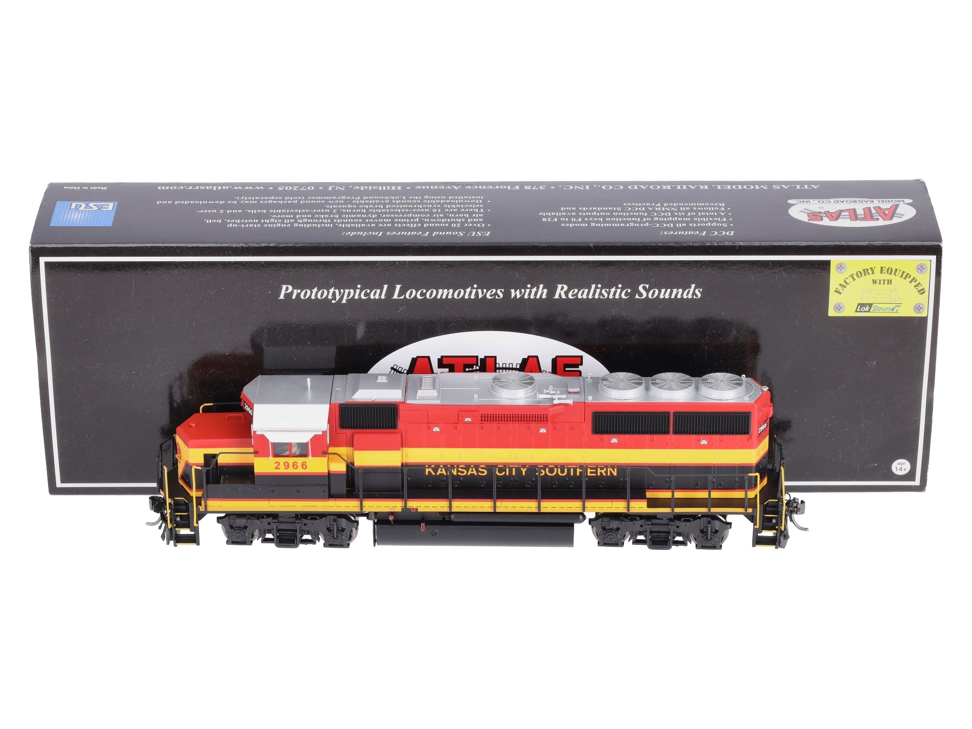 Atlas 10001879 HO Kansas City Southern GP40-2 Diesel Locomotive