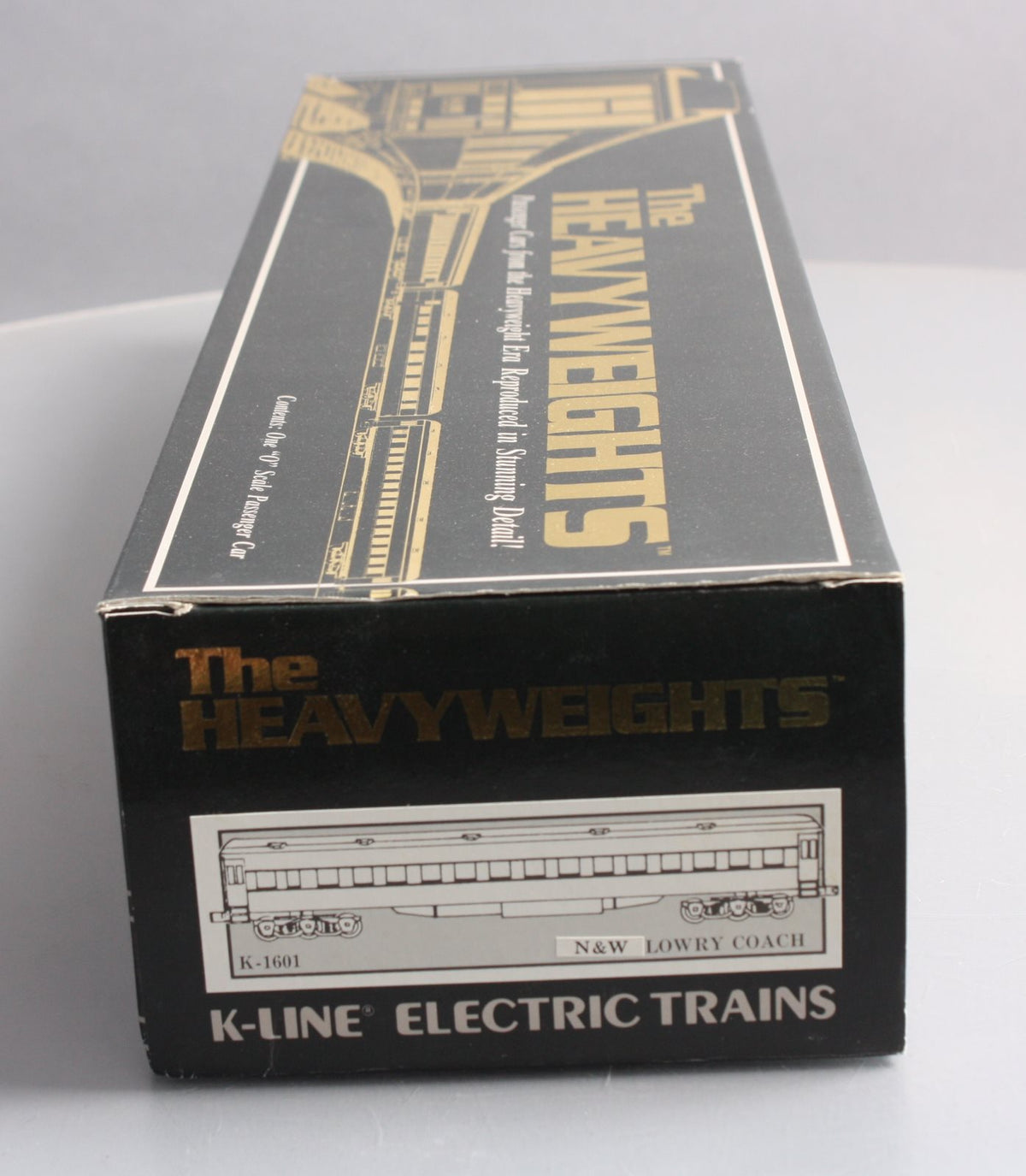 K-Line K-1601 O Gauge Norfolk & Western "Lowry" 18" Heavyweight Coach Car LN/Box