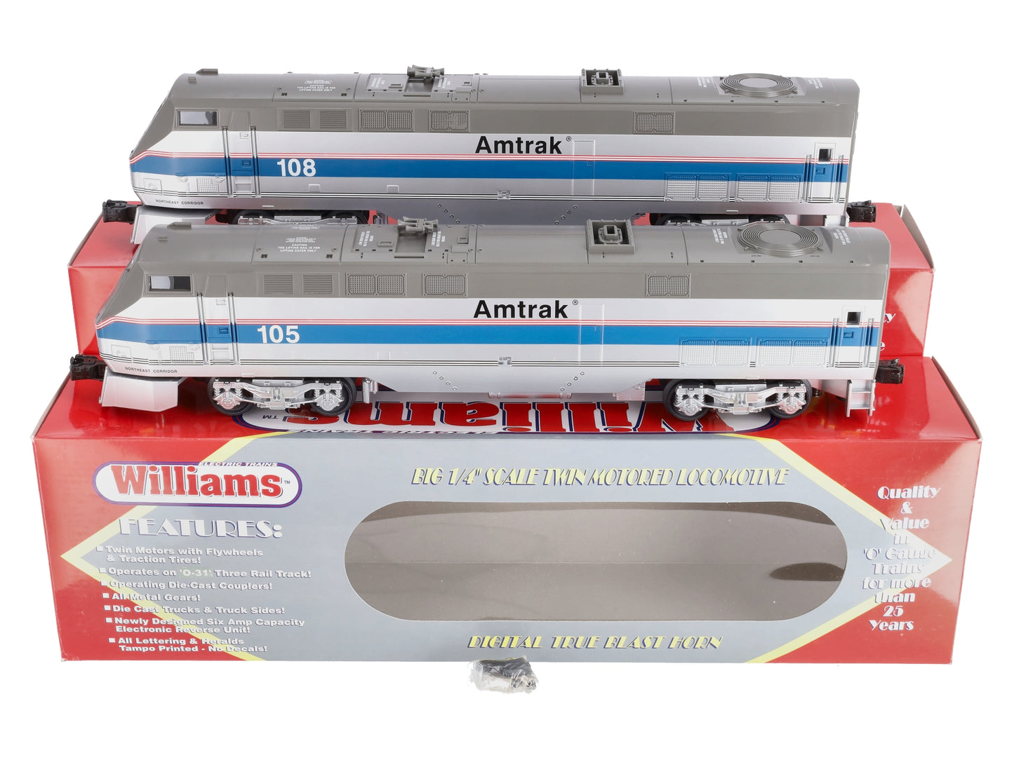 Williams 22802 Amtrak Genesis Phase IV Diesel Locomotive AA Set
