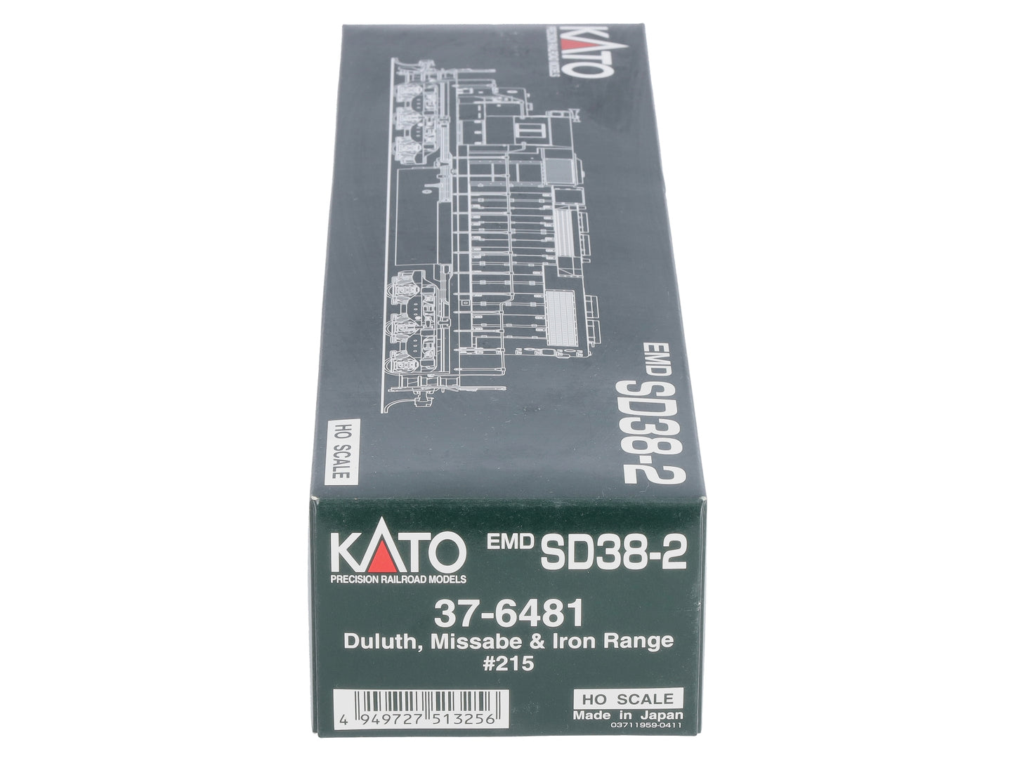 Kato 37-6481 HO DM&IR EMD SD38-2 Diesel Locomotive #215