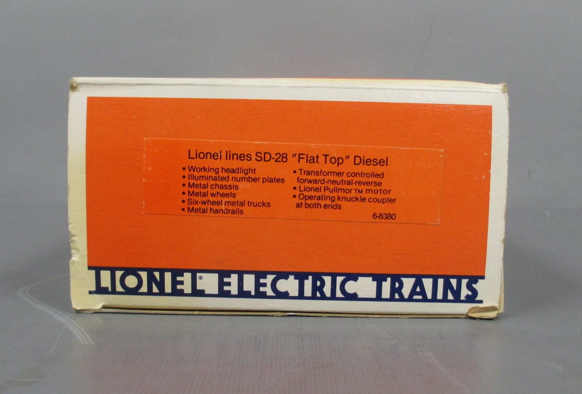 Lionel 6-8380 O Gauge Lionel Lines SD28 "Flat Top" Diesel Locomotive LN/Box