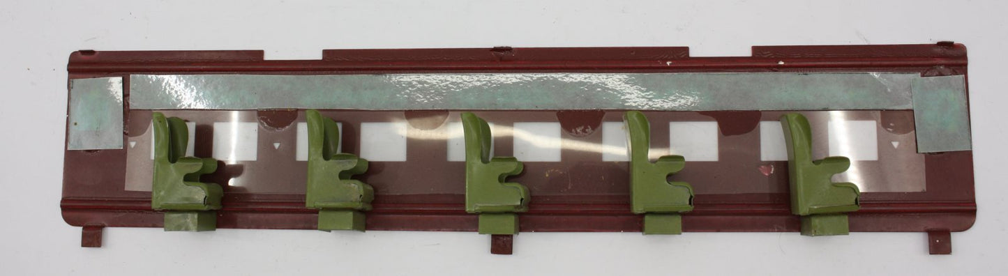 Lionel 418-206 Maroon Interior Wall with Green Seats