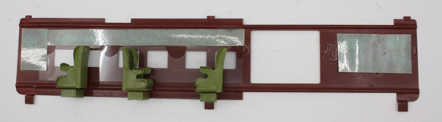 Lionel 418-205 Maroon Interior Wall With Seats, No Door