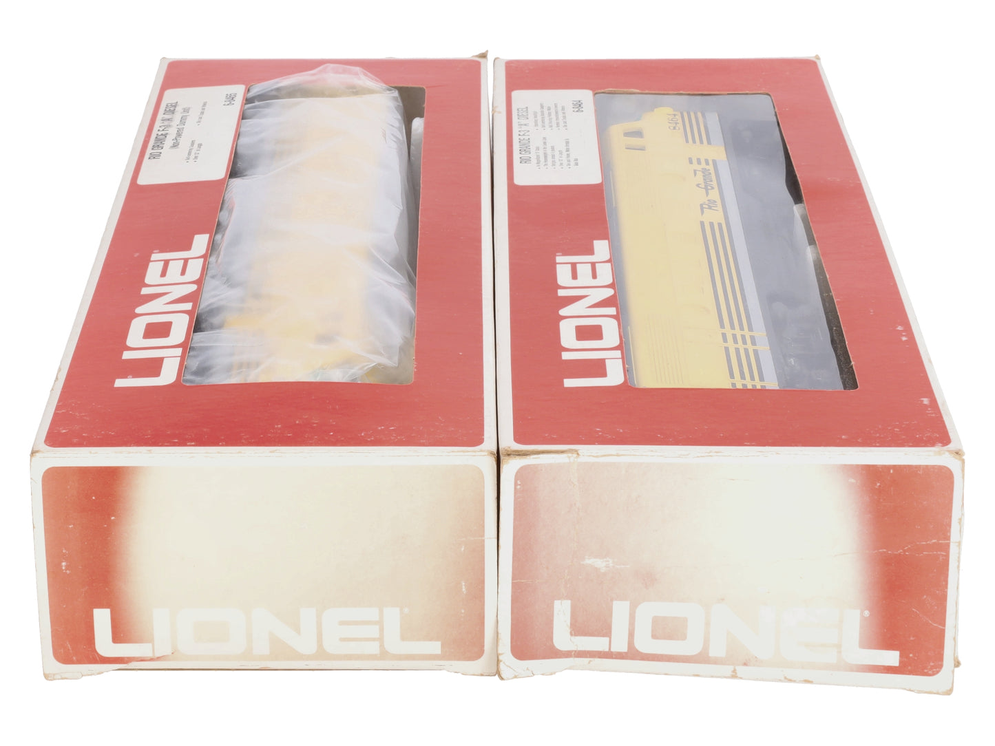 Lionel 6-8464 & 6-8465 O Gauge Rio Grande F3 AA Powered Diesel Locomotive Set EX/Box