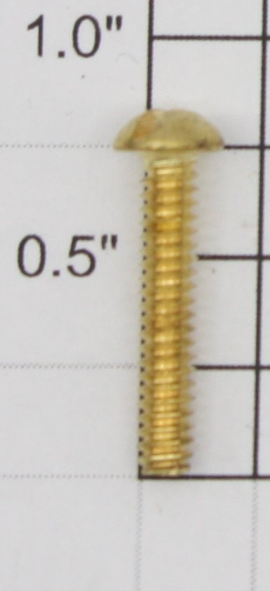 Lionel #6-32 X 23/32" Brass Round Head Screw