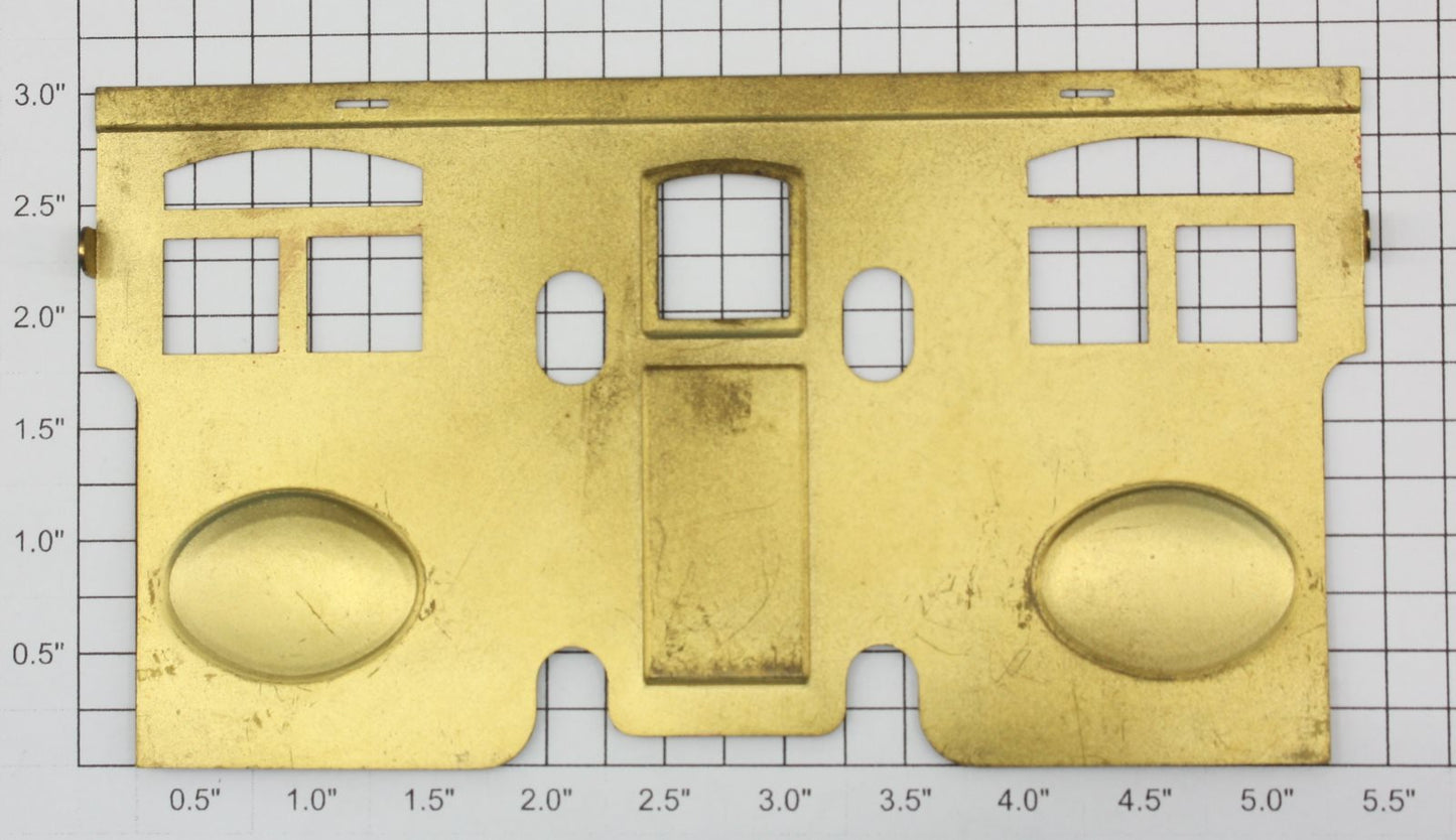 Lionel 402E-2 #402E Brass Door and Number Plate Insert with Red Detailing