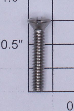 Lionel #6-32 x 21/32" Nickel Slotted Oval Head Screw