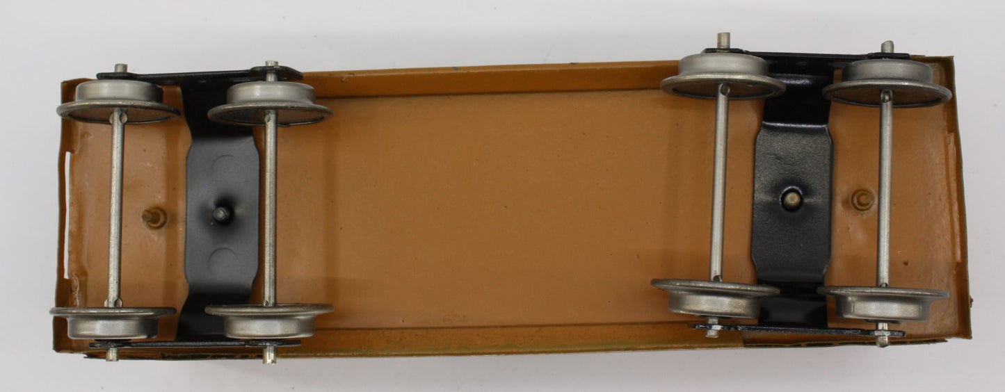 Lionel 113-1 Rust Orange Cattle Stock Car Frame with Trucks-Incomplete