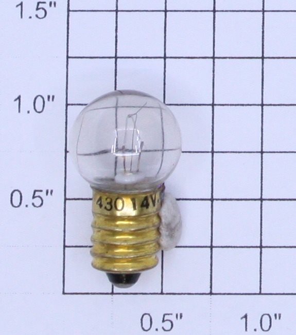 Lionel 430 14 Volt Screw Base Clear Large Globe Light Bulb