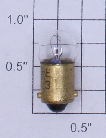 Lionel 53 14 Volt Bayonet Base Clear Small Globe Light Bulb
