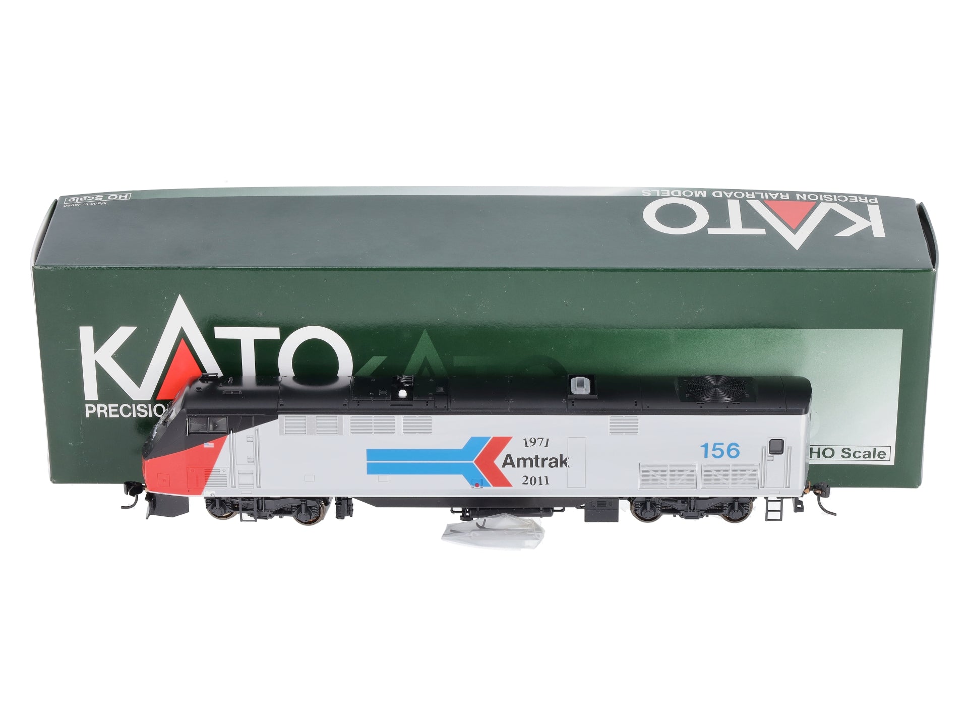 Kato 37-6104ST HO Amtrak GE P42 Locomotive #156 w/SoundTraxx
