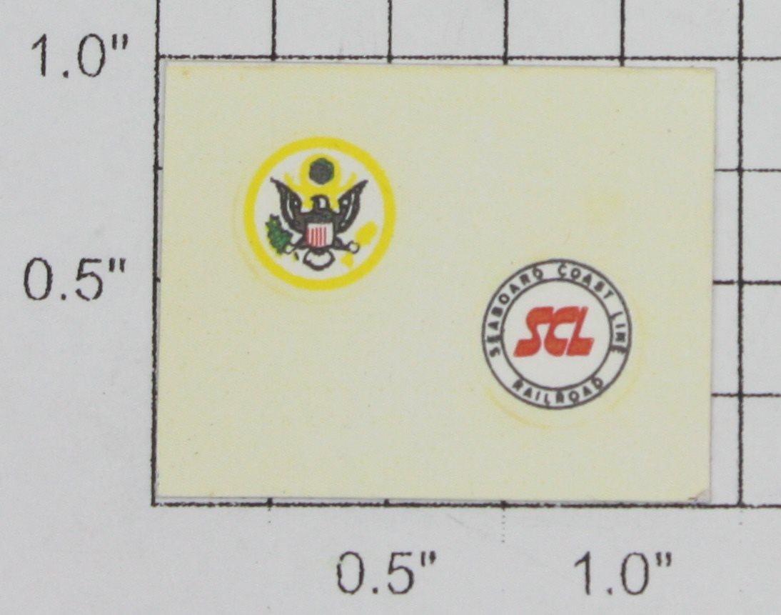 Lionel 1776-12 Presidential Eagle and Seaboard Coast Line Sticker Decals