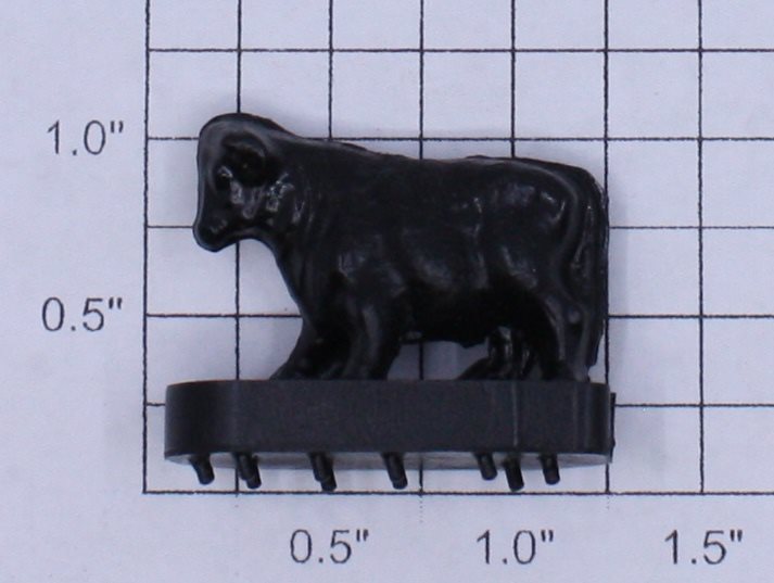 Lionel 3656-34 Black Operating Cow Cattle Figure