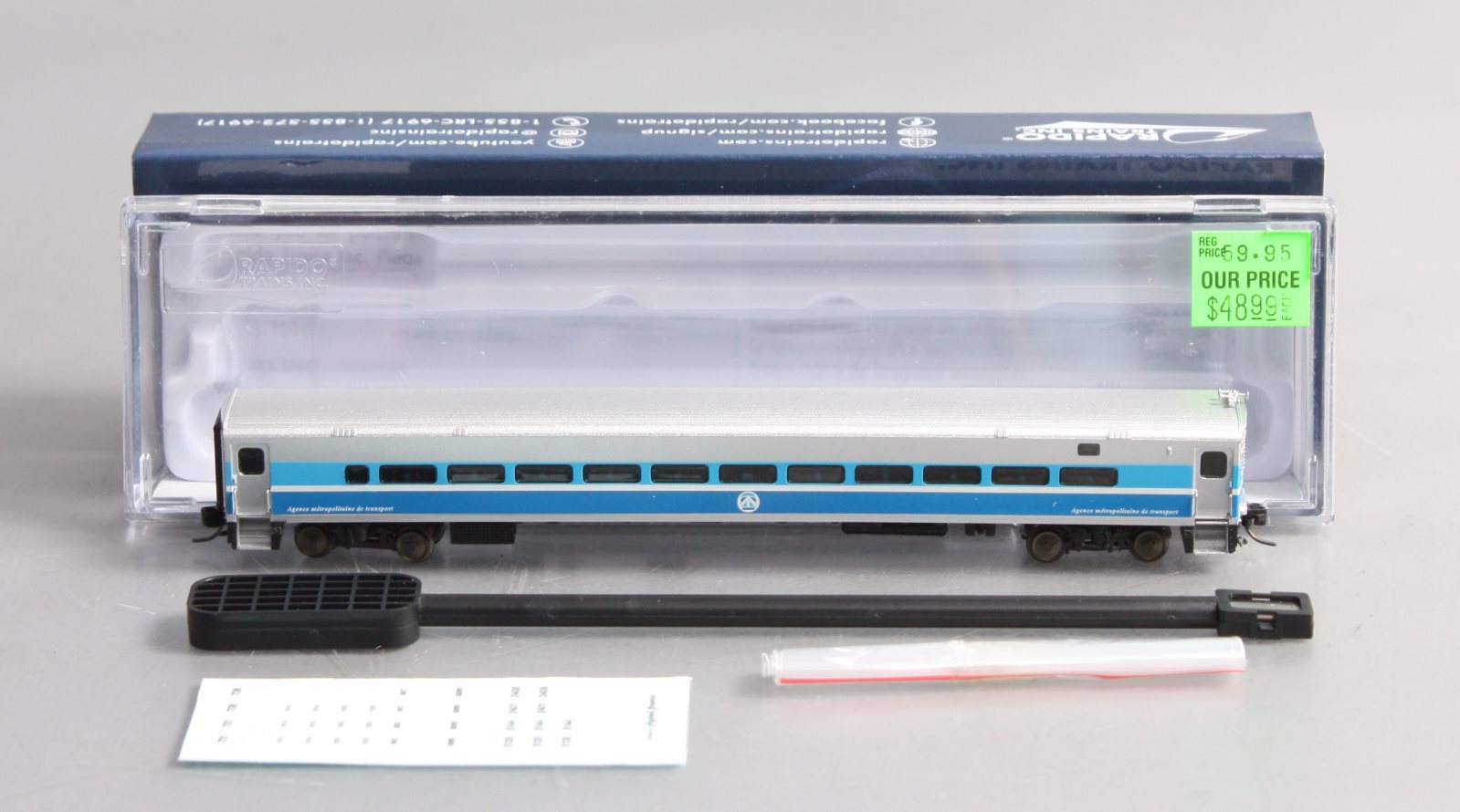 Rapido Trains 528035 N Scale Comet AMT Montreal Cab Car – Trainz