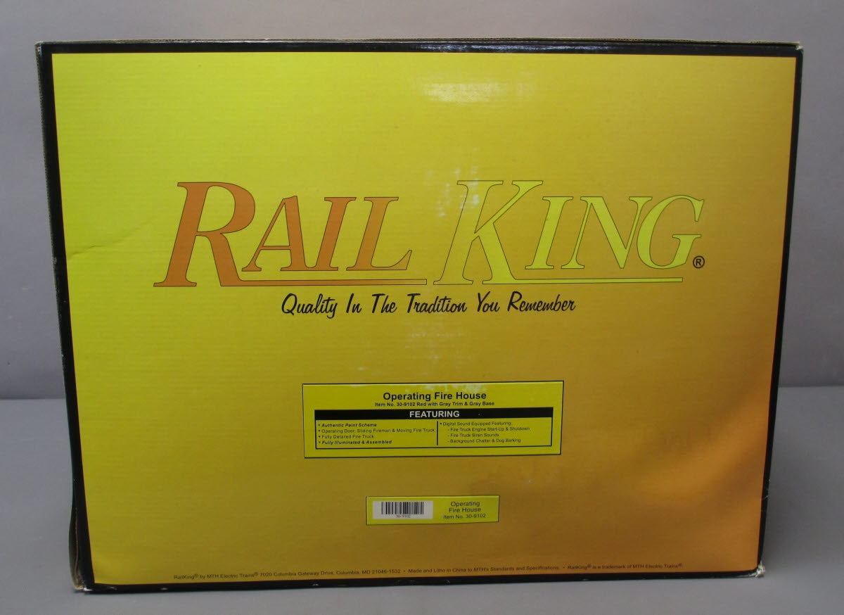 MTH 30-9102 O Gauge Operating Firehouse LN/Box