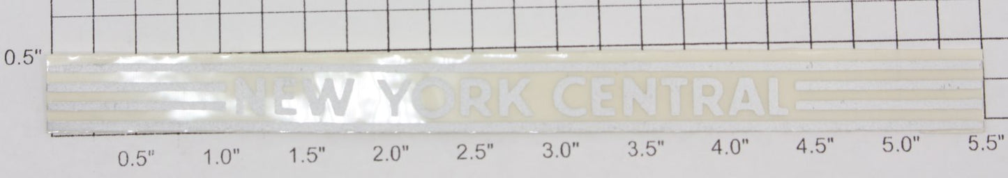Lionel 500-01 Silver "New York Central" Side Car Sticker Decal