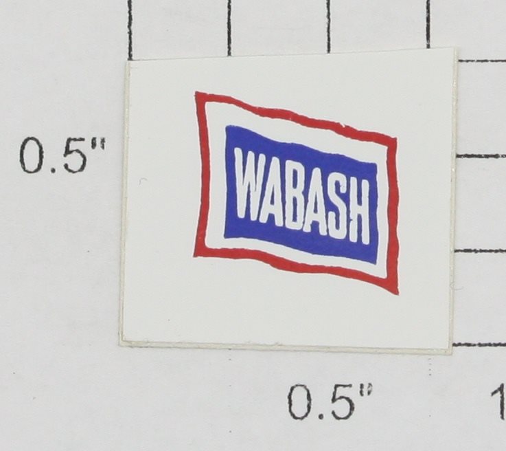 American Flyer 500-15 Red, White, and Blue "Wabash" Sticker Decal