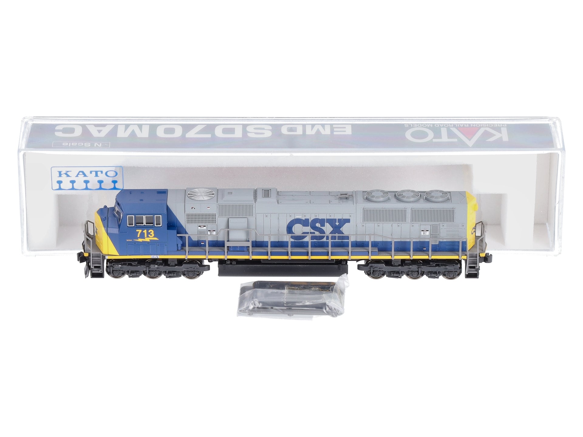 Kato 176-6307 N Scale CSX SD70MAC Diesel Locomotive #713 LN/Box