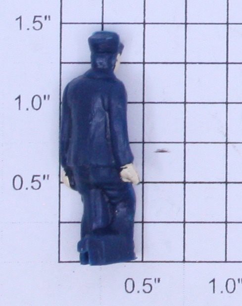 Lionel 445-25 O Gauge Painted Blue Figure with Slotted Bottom