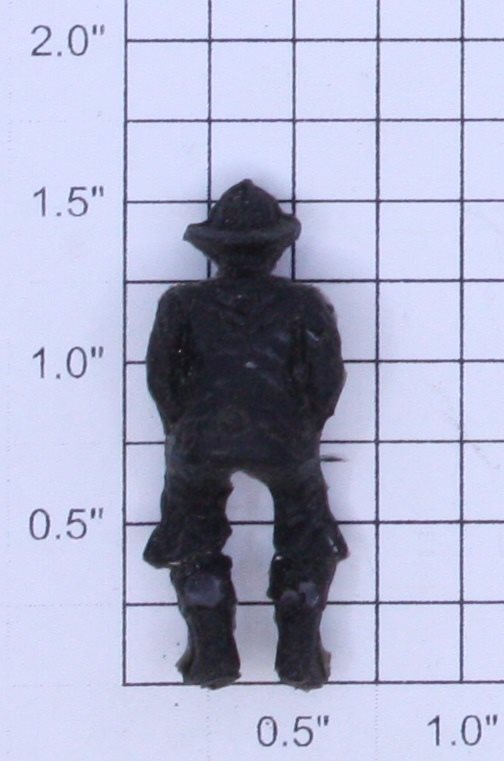 Lionel 52-26 O Gauge Black Seated Fireman Figure for Ladder Car "Deluge Nozzle"