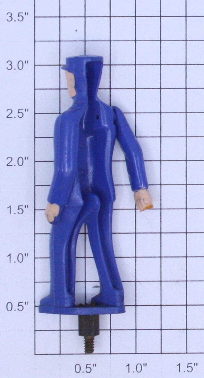 Lionel 145-27 O Gauge Blue Painted Gateman Figure without Lantern & Finger