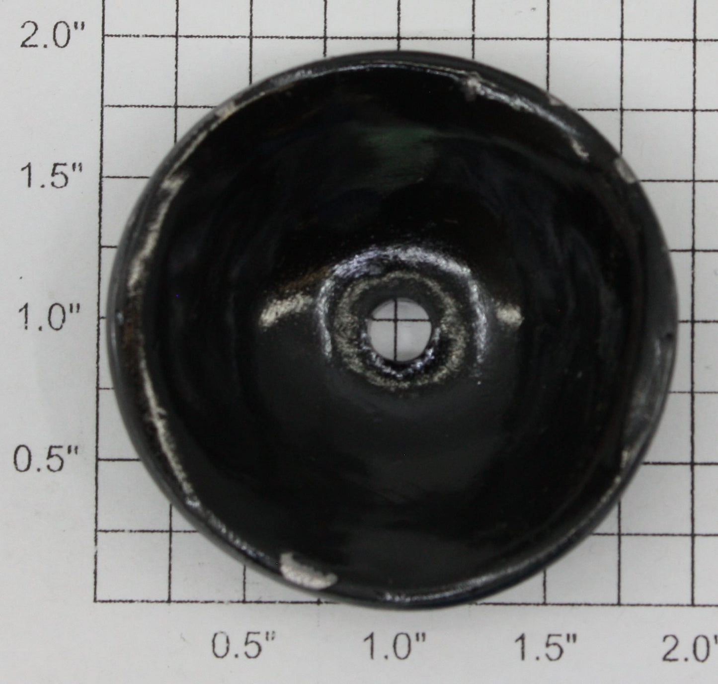 Gilbert 1931-42 Metal Black Steam Dome for Hudson Erector Locomotive