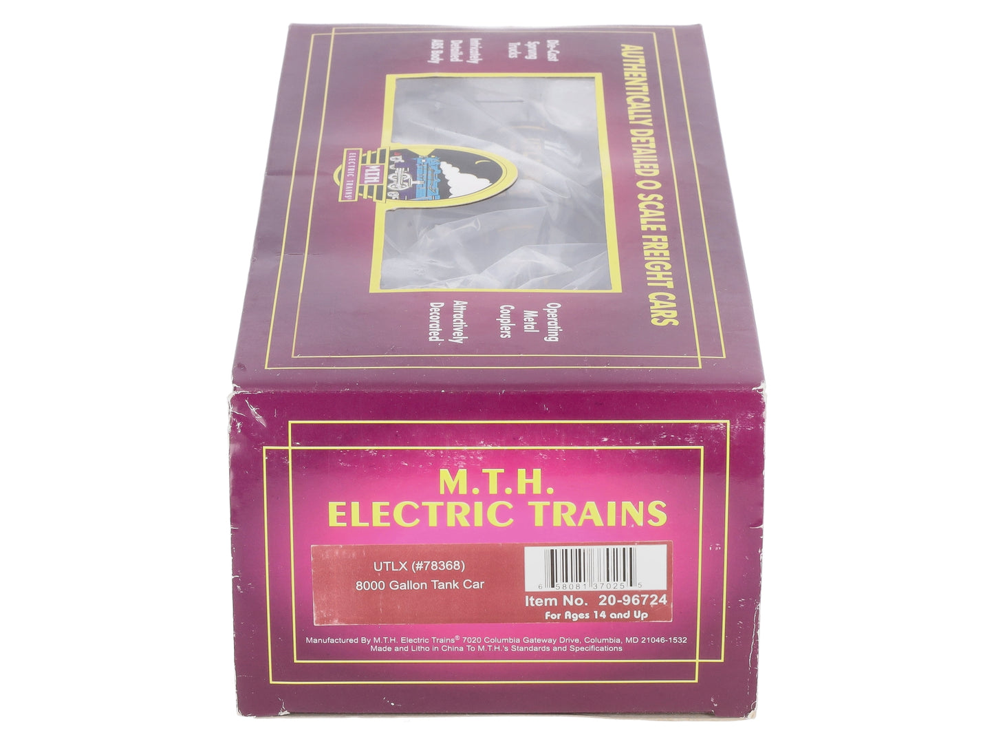 MTH 20-96724 O UTLX 8,000-Gallon Tank Car #78368