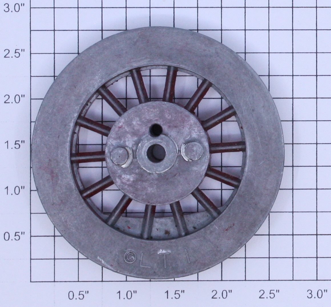 Lionel 400E-69 Red Spoked 2-3/4" Std. Gauge Steam Loco Gear Wheel (4-40 Thread)