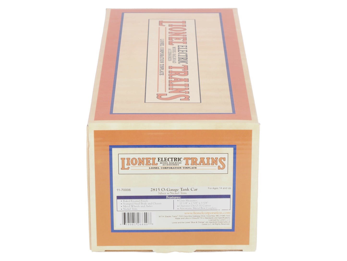 Lionel 11-70006 2815 Series Oil Car - Silver w/Nickel Trim