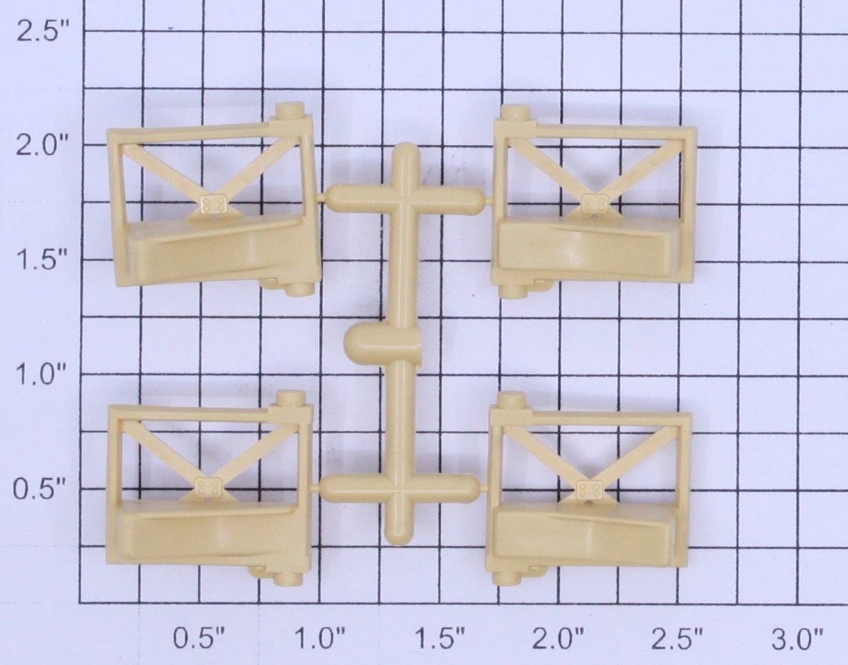 Lionel 3656-72 Yellow Gate (Set of 4)