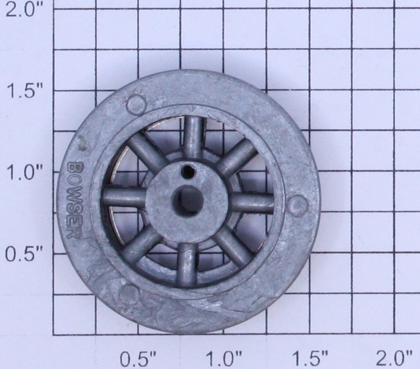 Lionel SLS-257-7 O Gauge Black 8-Spoked Plain Drive Wheel