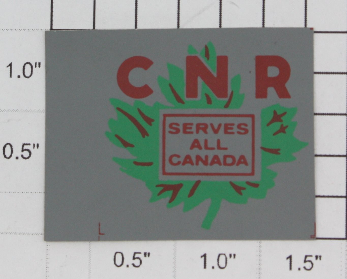 Lionel 9150-10 "CNR Serves all Canada" Sticker Decal