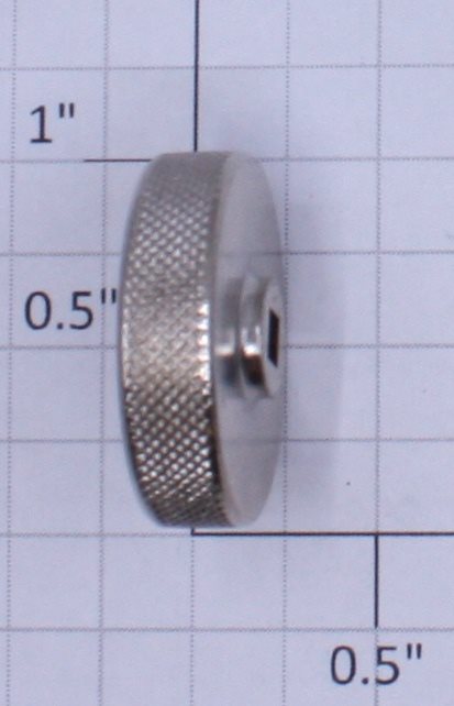 Lionel 219-22 Nickel Crane Handwheel with Square Hole