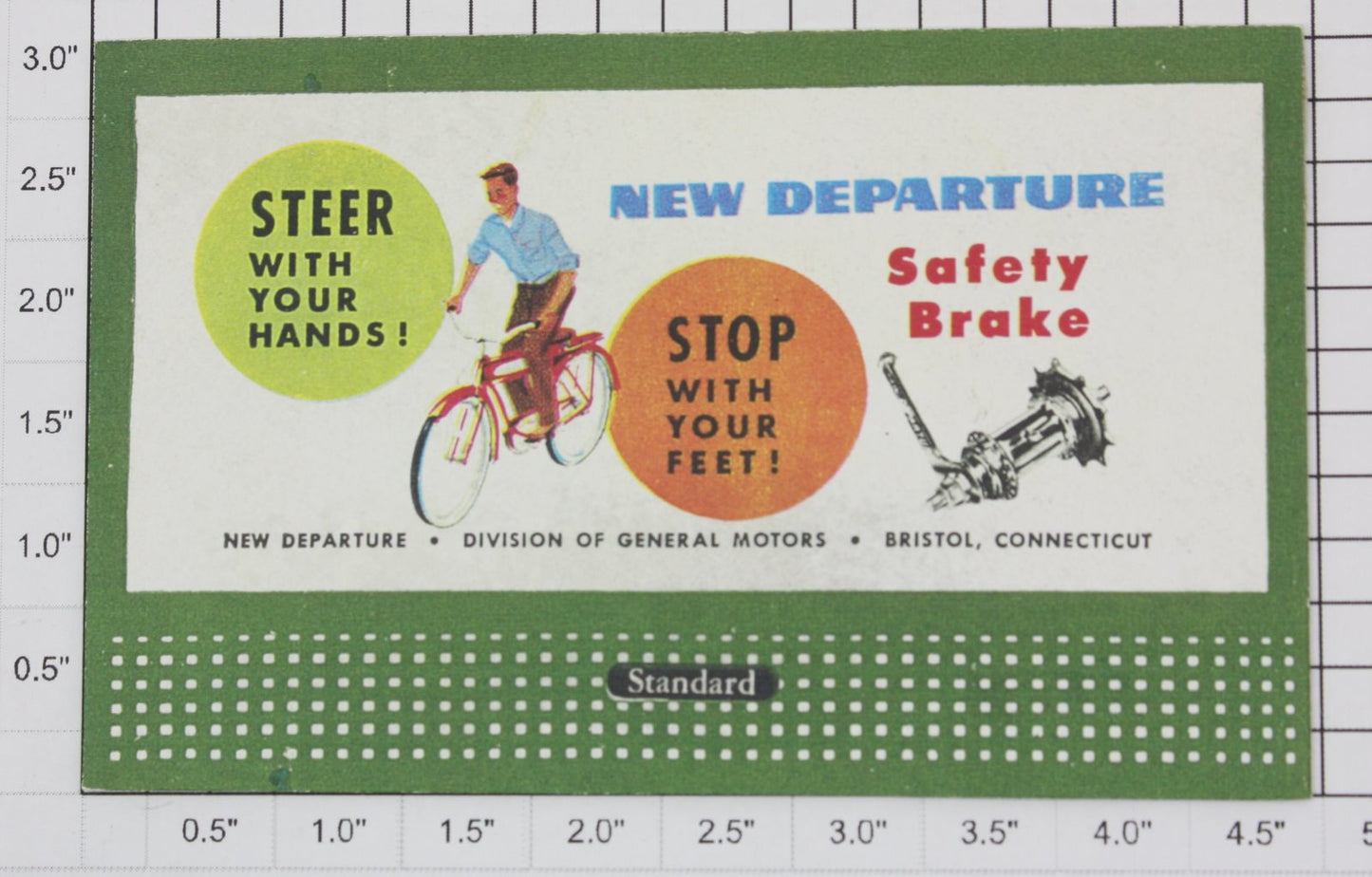 Lionel 310-08 "New Departure Safety Brake" Standard Lionel Billboard