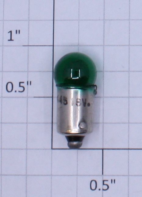 Lionel 1445G 18 Volt Bayonet Base Transparent Green Small Globe Light Bulbs