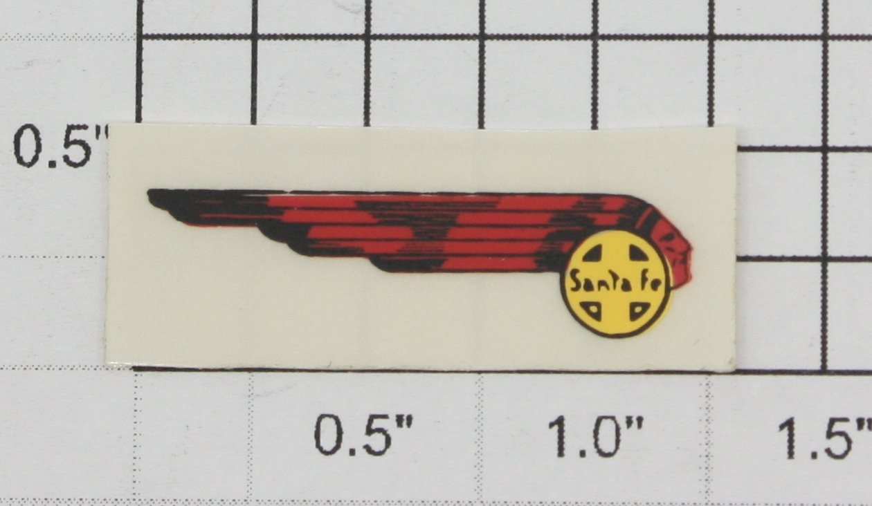 Lionel 2343-81 Right Hand "Santa Fe" B Unit Indian Head Sticker Decal